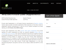 Tablet Screenshot of bestprivatelabelsupplements.com